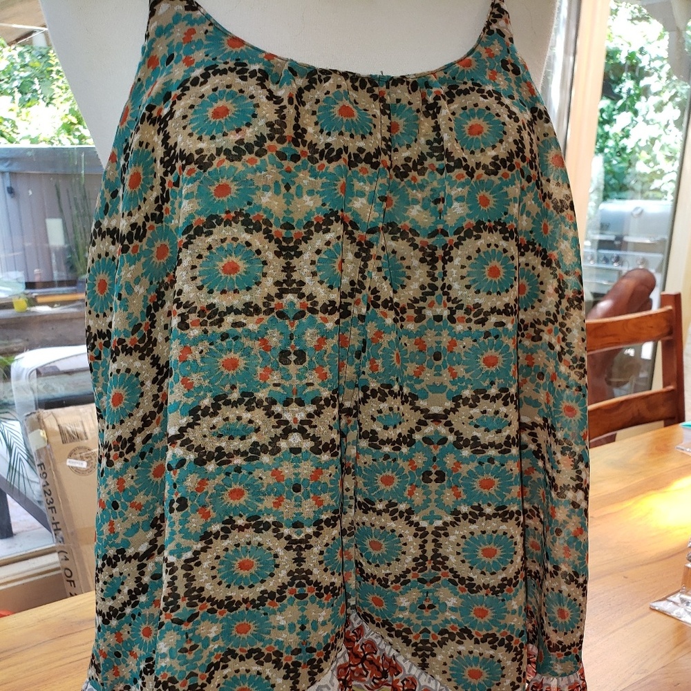 Patrons of Peace Bohemian Flowy Tank